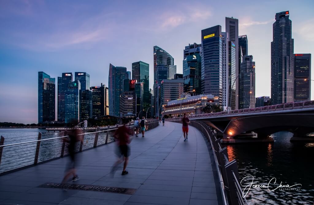 Blue Hour at Marina Bay